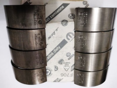 Bronzina de Biela Fiat Toro 2.0 16v T.Diesel Inferior ( Jogo 4 Peças ) Ref-55217048 / 55217049 / 55217050