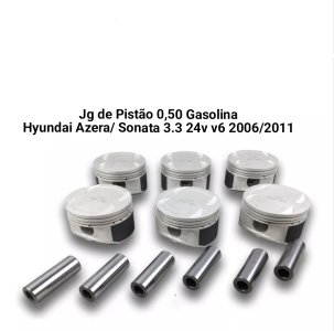 Jg de Pistão 0,50 Hyundai Azera 3.3 v6 24v  2006/2011